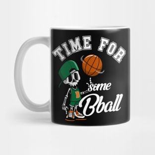 Basketball Skeleton Time for Bball Mug